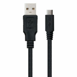 USB 2.0 A zu Micro USB-B-Kabel NANOCABLE 10.01.0501 (1,8 m) Schwarz