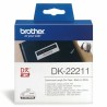 Beschichtete Bänder Brother DK-22211 29 mm Weiß Schwarz/Weiß