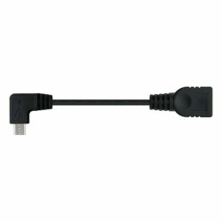 USB 2.0 A zu USB-B-Kabel NANOCABLE 10.01.3600 15 cm Stecker/Steckdose Schwarz