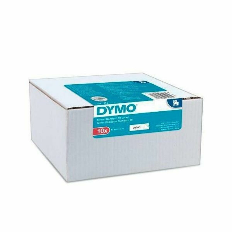 Laminiertes Klebeband zur Kennzeichnung von Maschinen Dymo Value Pack Weiß Schwarz/Weiß