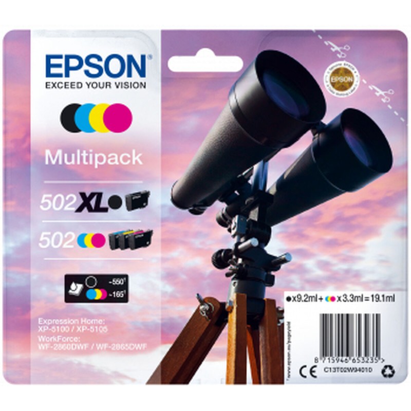 Original Tintenpatrone Epson 502 XL Schwarz