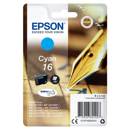 Original Tintenpatrone Epson C13T16224012 Türkis