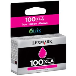 Original Tintenpatrone Lexmark 100 XLA Schwarz Magenta