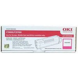 Original Toner OKI 43324422 Schwarz Magenta