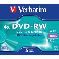 DVD-RW Verbatim VB-DMW44JC 5 Stück