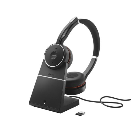 Kopfhörer mit Mikrofon Jabra Evolve 75 Schwarz