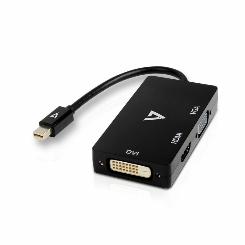 Mini DisplayPort-zu-VGA/DVI/HDMI-Adapter V7 V7MDP-VGADVIHDMI-1E Schwarz