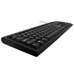 Tastatur V7 KU200UK QWERTY Englisch Schwarz