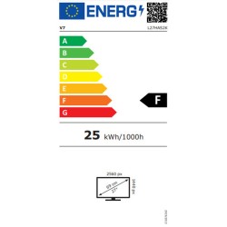 Monitor V7 L27HAS2K-2E 27" LED Quad HD