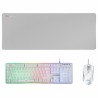 Tastatur mit Maus Mars Gaming MCPXWES Weiß Qwerty Spanisch QWERTY LED RGB