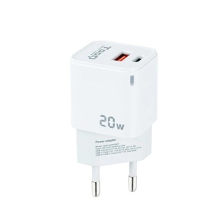 Wandladegerät TooQ TQWC-QCPD20WT USB-C USB-A