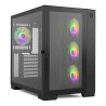 ATX Semi-Tower Gehäuse Nox NXHUMMERASTRABK Ventilator x 4 Schwarz